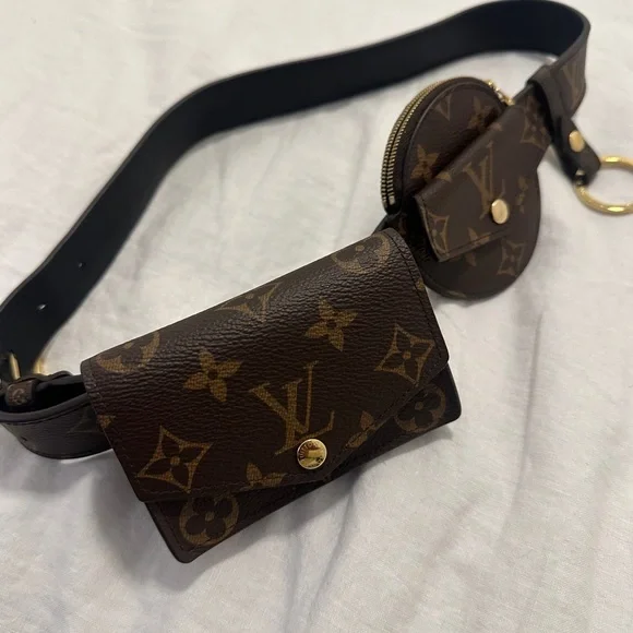 Louis Vuitton Monogram Belt in Brown and Gold - Picture 3 of 5